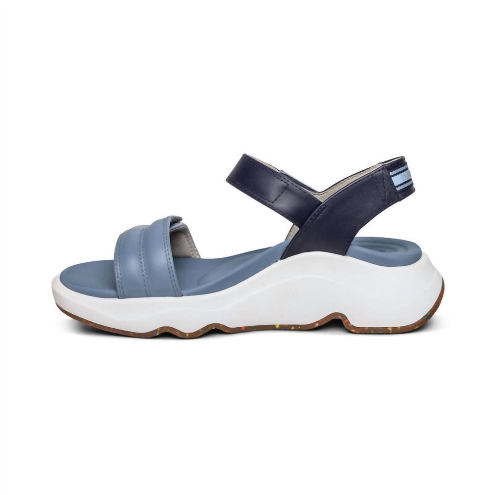 Aetrex Blue and Navy Sport Sandals - Picture 6 of 16